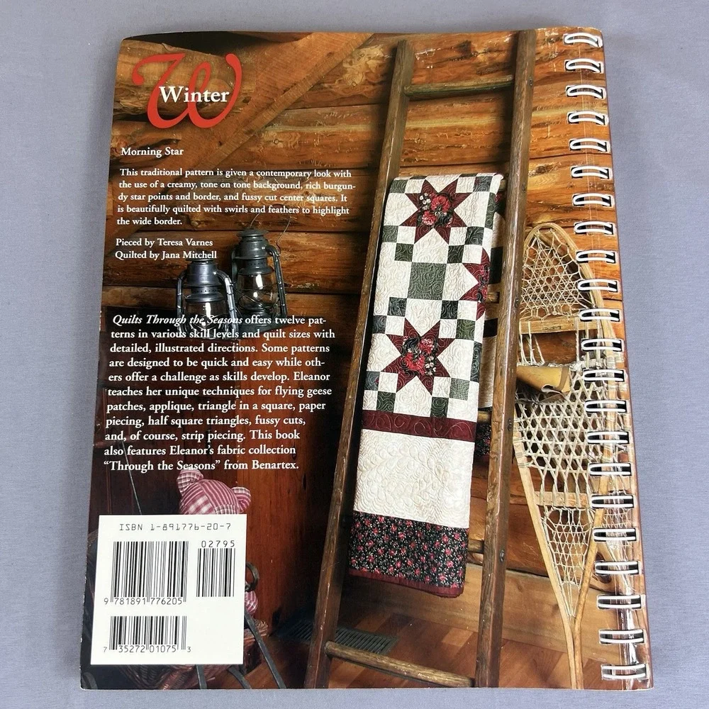 Quilts Through the Seasons Quilt Patterns Eleanor Burns Hardcover Book